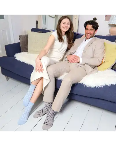 Women PEPER HAROW Cambridge Womens Socks - Blue £15.00