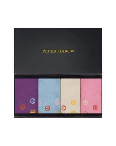 Women PEPER HAROW Peace WomenS Trainer Socks Gift Box £36.00