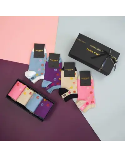 Women PEPER HAROW Peace WomenS Trainer Socks Gift Box £36.00