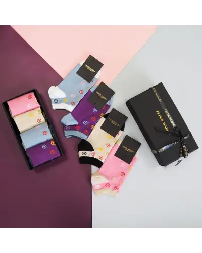 Women PEPER HAROW Peace WomenS Trainer Socks Gift Box £36.00