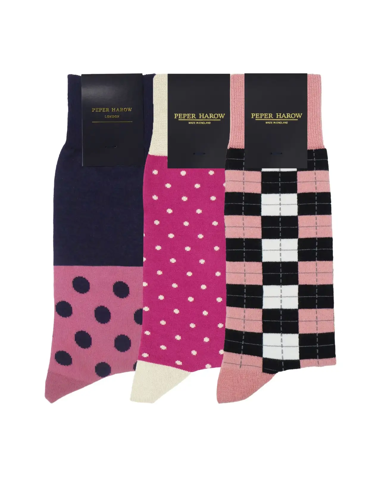 Men PEPER HAROW Mens Socks Bundle - Pink £44.00