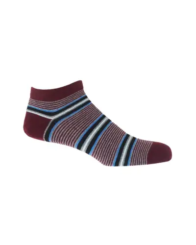 Men PEPER HAROW Mens Trainer Socks Bundle - Burgundy £50.00