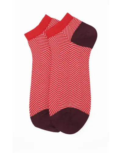 Men PEPER HAROW Lux Taylor Mens Trainer Socks Bundle - Red Yellow £18.00