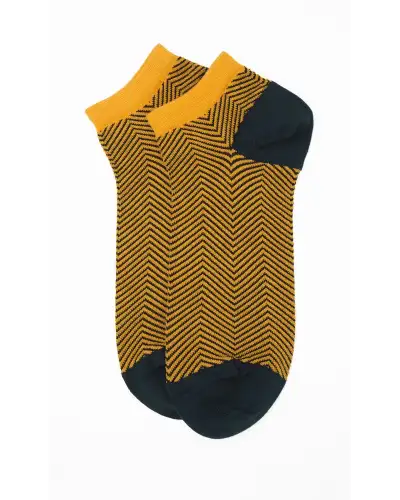 Men PEPER HAROW Lux Taylor Mens Trainer Socks Bundle - Red Yellow £18.00