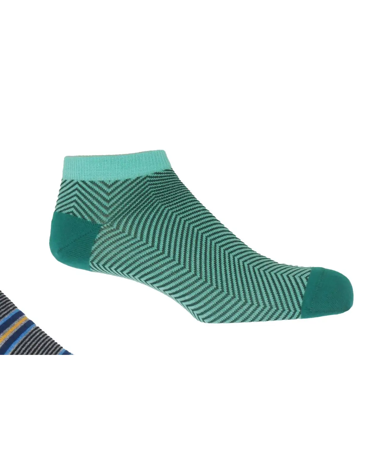 Men PEPER HAROW Mens Trainer Socks Bundle - Retro Multistripe Lux £29.00