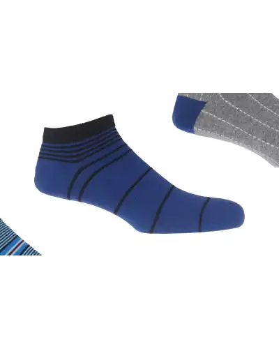 Men PEPER HAROW Mens Trainer Socks Bundle - Multistripe Retro Dash £28.00