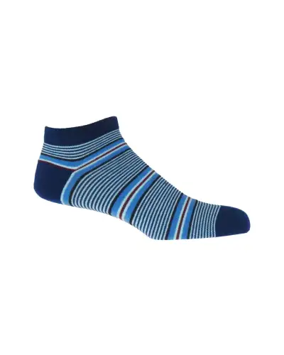 Men PEPER HAROW Mens Trainer Socks Bundle - Multistripe Retro Dash £28.00