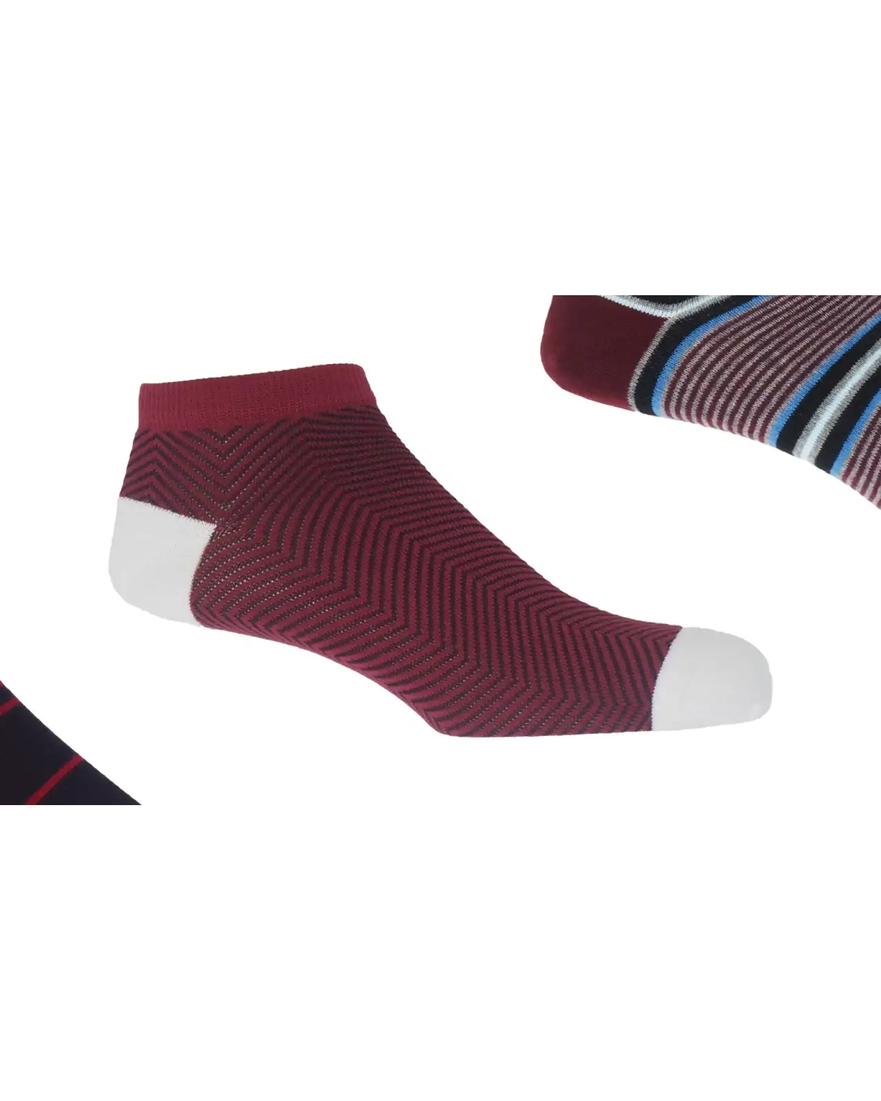 Men PEPER HAROW Mens Trainer Socks Bundle - Lux Retro Multistripe £29.00