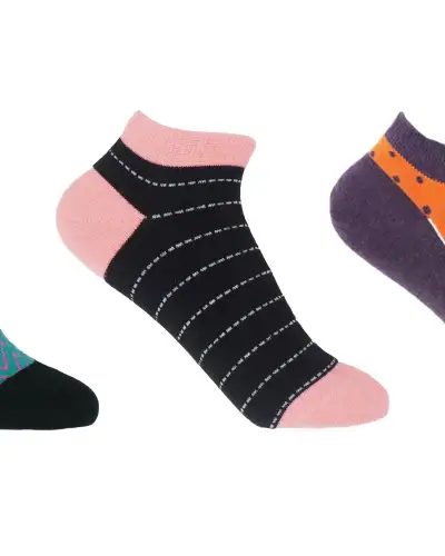 Women PEPER HAROW Womens Trainer Socks Bundle - Zigzag Dash Polka £25.00