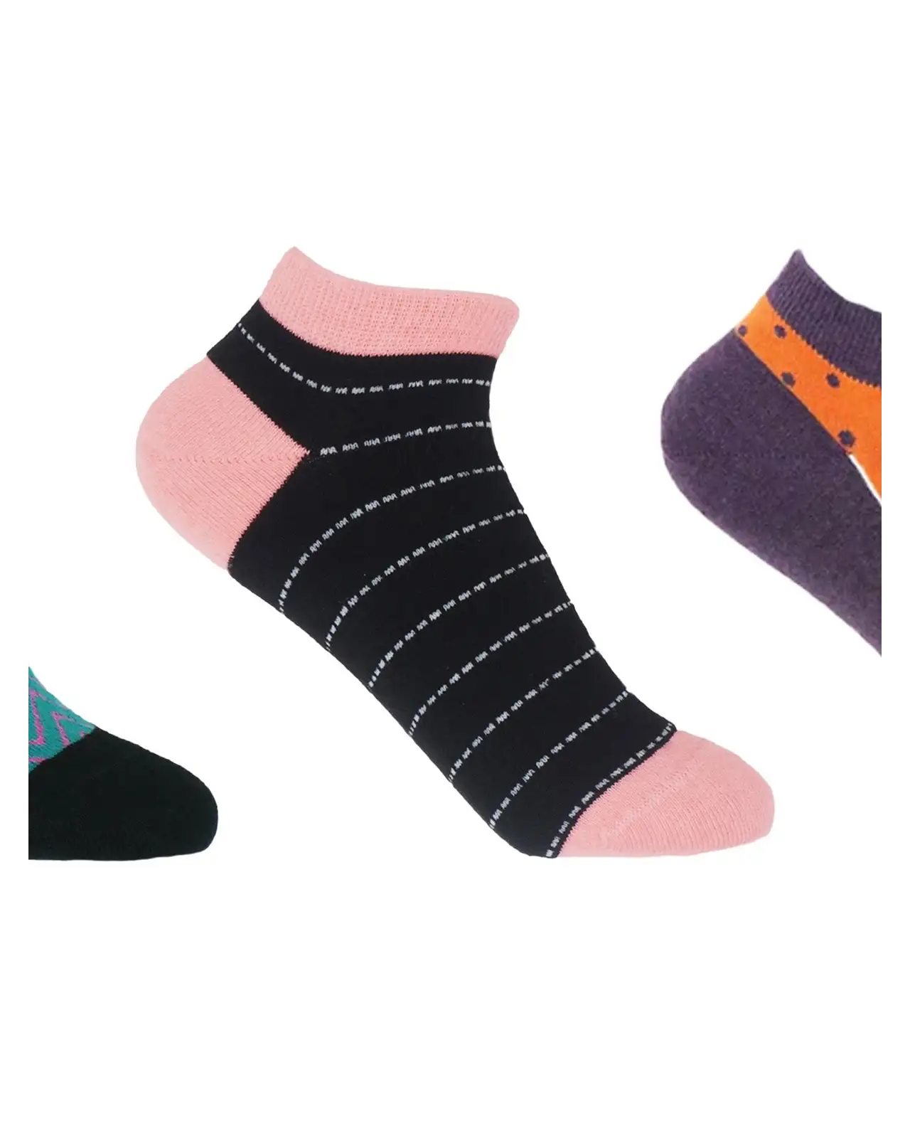 Women PEPER HAROW Womens Trainer Socks Bundle - Zigzag Dash Polka £25.00
