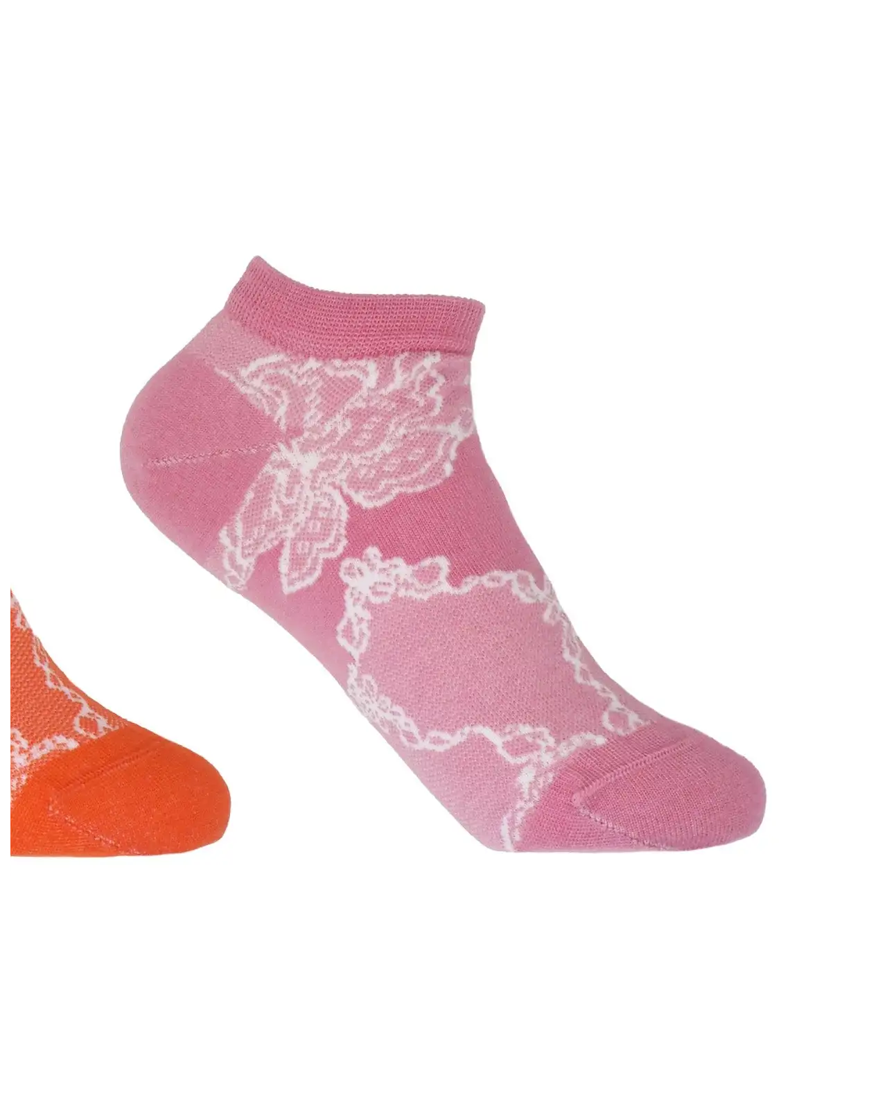 Women PEPER HAROW Delicate Womens Trainer Socks Bundle - Celeste Orange Pink £25.00