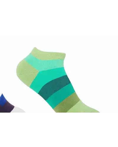 Women PEPER HAROW Block Stripe Womens Trainer Socks Bundle - Rainbow Earth £17.00