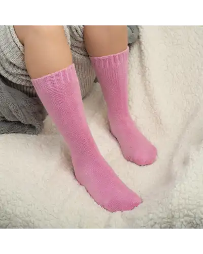 Women PEPER HAROW Ribbed Cuff Womens Bed Socks - Pink £15.00
