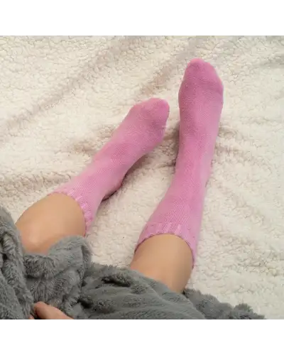 Women PEPER HAROW Ribbed Cuff Womens Bed Socks - Pink £15.00