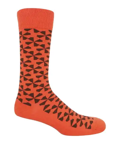 Men PEPER HAROW Windmill Mens Socks - Orange £16.00