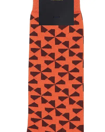 Men PEPER HAROW Windmill Mens Socks - Orange £16.00
