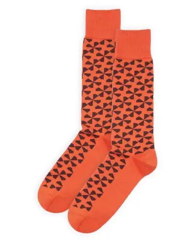 Men PEPER HAROW Windmill Mens Socks - Orange £16.00