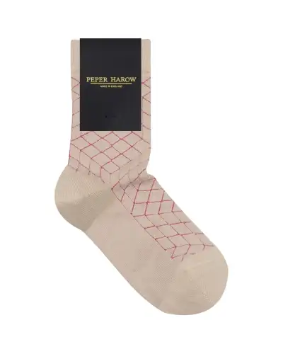 Women PEPER HAROW Puzzle Womens Socks - Beige £15.00
