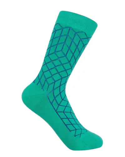Women PEPER HAROW Puzzle Womens Socks - Teal £15.00