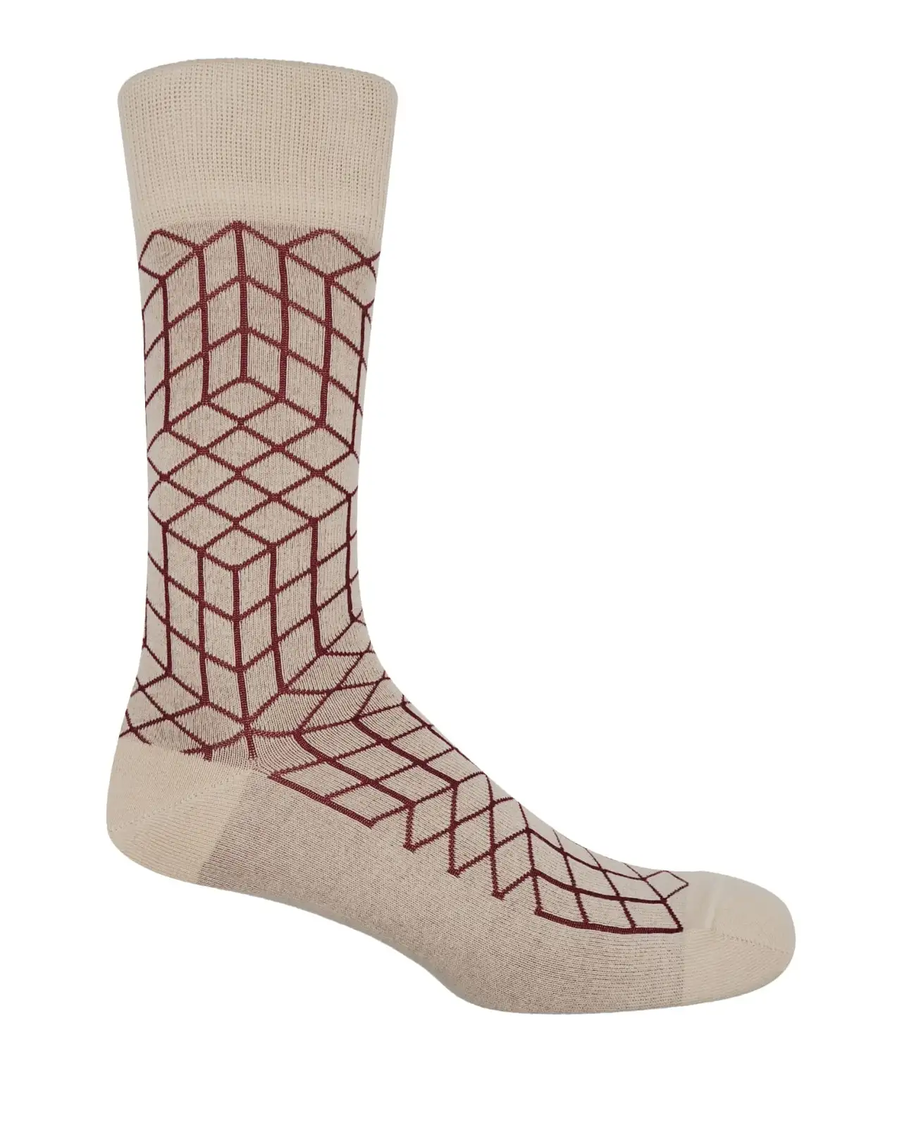 Men PEPER HAROW Puzzle Mens Socks - Cream £16.00