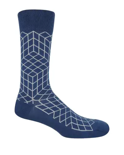 Men PEPER HAROW Puzzle Mens Socks - Navy £16.00