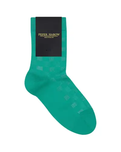 Women PEPER HAROW Battenberg Womens Socks - Teal £15.00