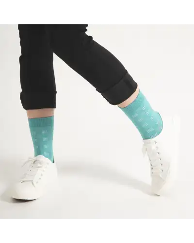Women PEPER HAROW Battenberg Womens Socks - Teal £15.00