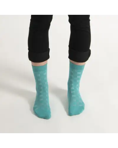 Women PEPER HAROW Battenberg Womens Socks - Teal £15.00