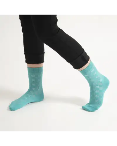 Women PEPER HAROW Battenberg Womens Socks - Teal £15.00