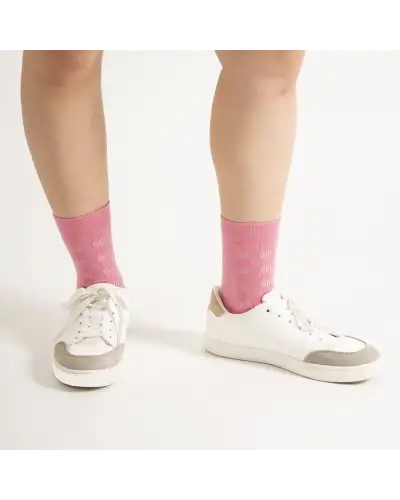 Women PEPER HAROW Battenberg Womens Socks - Pink £15.00