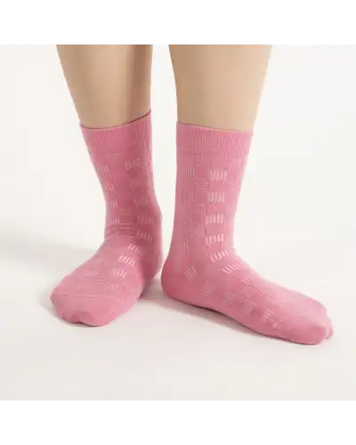 Women PEPER HAROW Battenberg Womens Socks - Pink £15.00