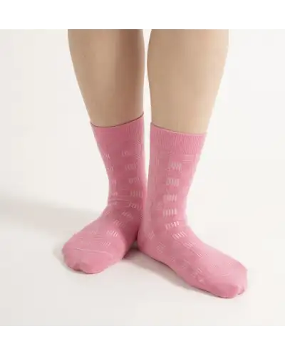 Women PEPER HAROW Battenberg Womens Socks - Pink £15.00