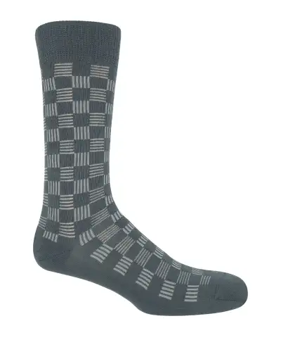 Men PEPER HAROW Battenberg Mens Socks - Grey £16.00