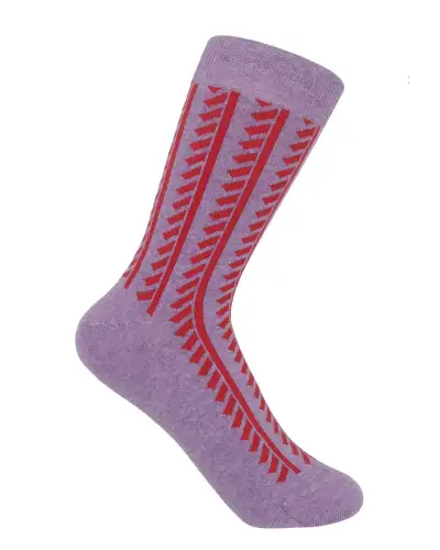 Women PEPER HAROW Vector Stripe Womens Socks - Purple £13.00