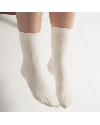 Women PEPER HAROW Indulgent Cashmere Womens Socks - Cream £18.00