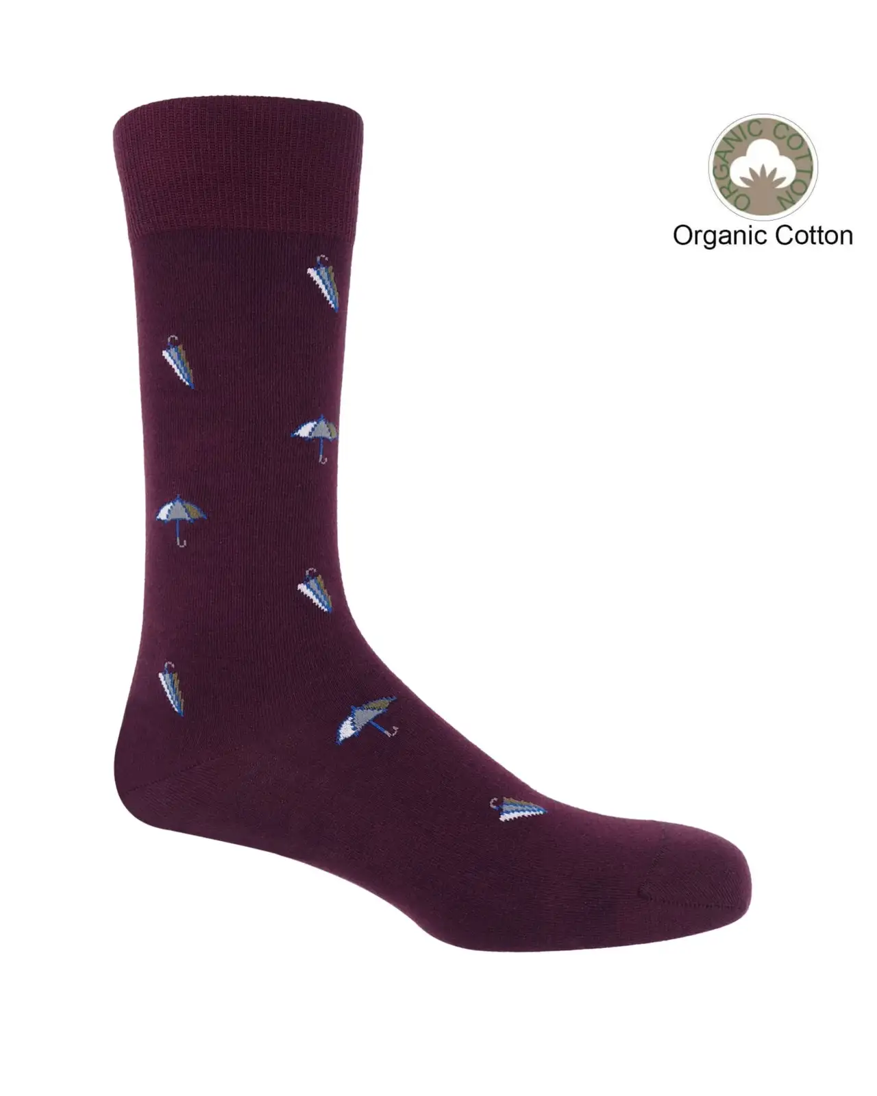 Men PEPER HAROW Umbrella Mens Socks - Maroon £17.00