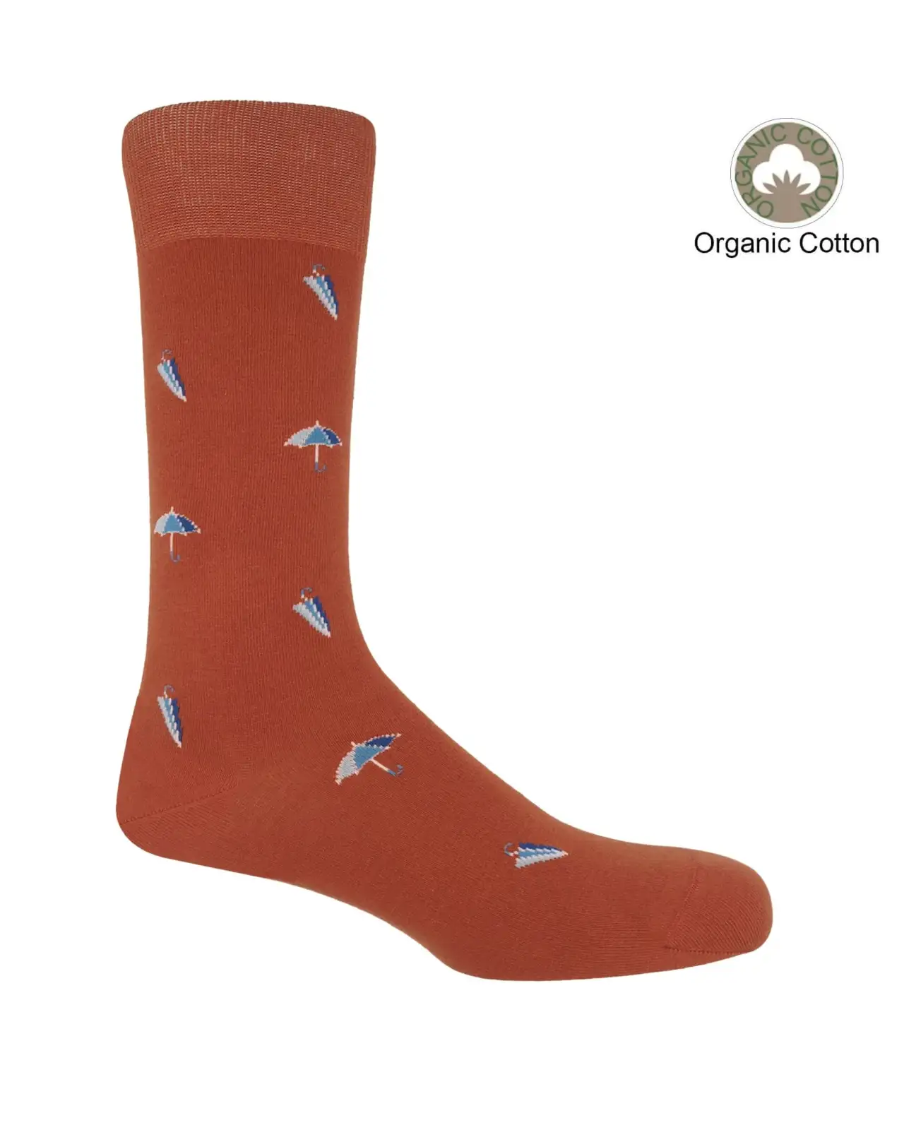 Men PEPER HAROW Umbrella Mens Socks - Orange £17.00