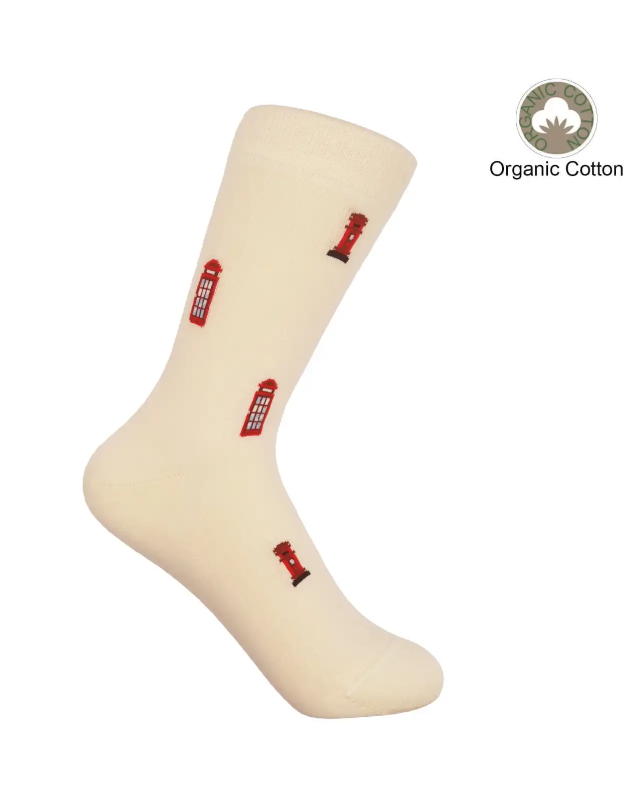 Women PEPER HAROW Post Box Womens Socks - Cream £15.00