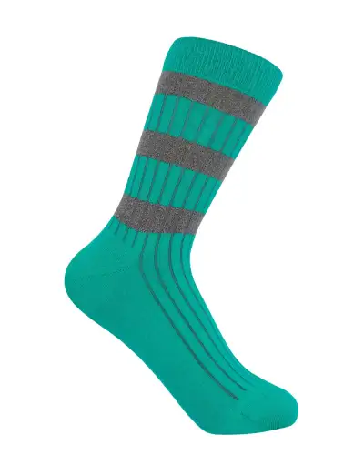 Women PEPER HAROW Old School Womens Socks - Teal £15.00