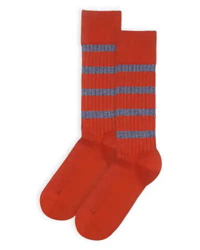 Men PEPER HAROW Old School Mens Socks - Orange £16.00