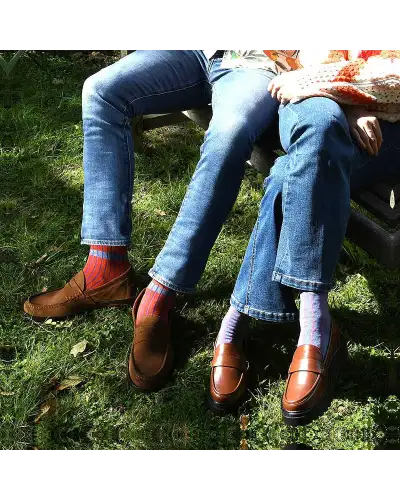 Men PEPER HAROW Old School Mens Socks - Orange £16.00