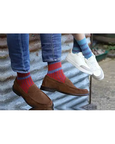 Men PEPER HAROW Old School Mens Socks - Orange £16.00