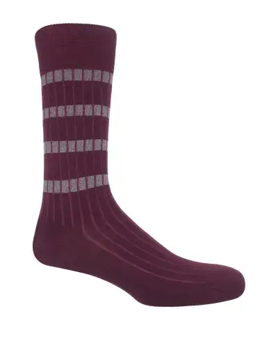 Men PEPER HAROW Old School Mens Socks - Maroon £16.00