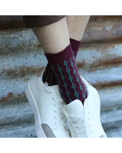 Women PEPER HAROW Beads Womens Socks - Maroon £15.00