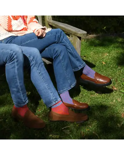 Women PEPER HAROW Beads Womens Socks - Purple £15.00