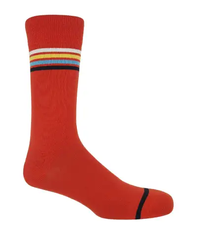 Men PEPER HAROW Mix Tape Mens Socks - Orange £16.00
