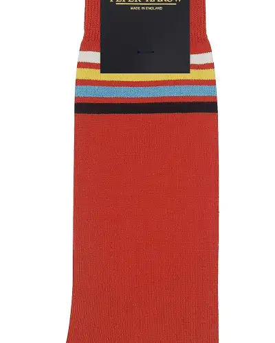 Men PEPER HAROW Mix Tape Mens Socks - Orange £16.00