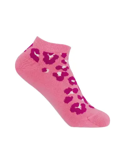 Women PEPER HAROW Leopard Womens Trainer Socks - Pink £11.00