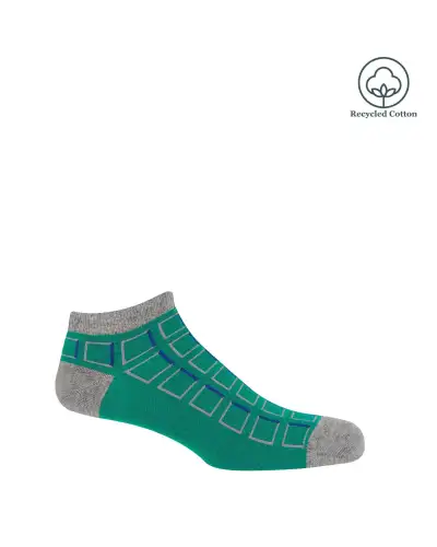 Men PEPER HAROW Cube Mens Trainer Socks - Teal £12.00