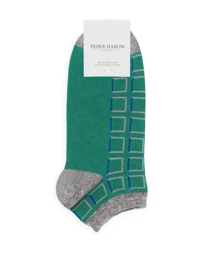 Men PEPER HAROW Cube Mens Trainer Socks - Teal £12.00